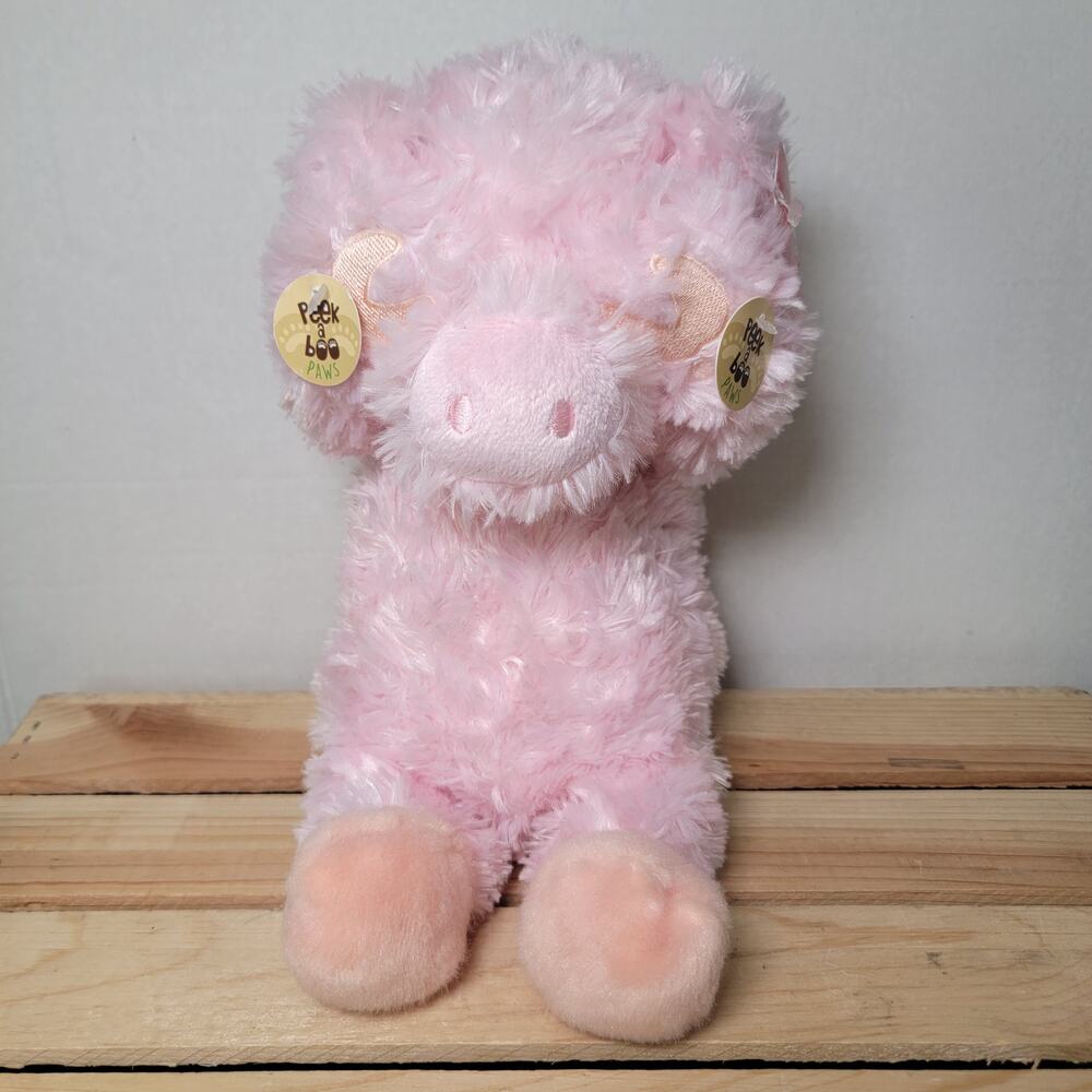 Aurora Pink Peek-A-Boo 12 Inch Pig Plush w/ Magnetic Paws - NWT